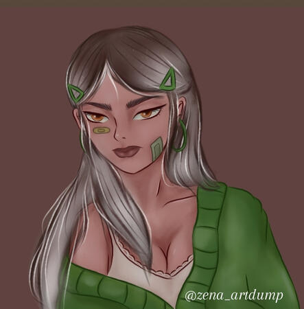 Bust: Anime/Cartoon Style (a DTIYS entry)